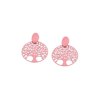 Sohi Women's Tree Filigree Drop Earrings