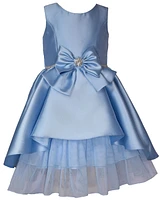 Bonnie Jean Toddler Girls Sleeveless High Low Princess Seam Mikado Dress