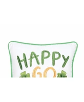 C&F Home 10" x 10" Happy Go Lucky St. Patrick's Day Cotton Small Petite Throw Pillow