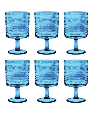 TarHong Beaded Stacking Goblets 14.8 oz, Set of 6