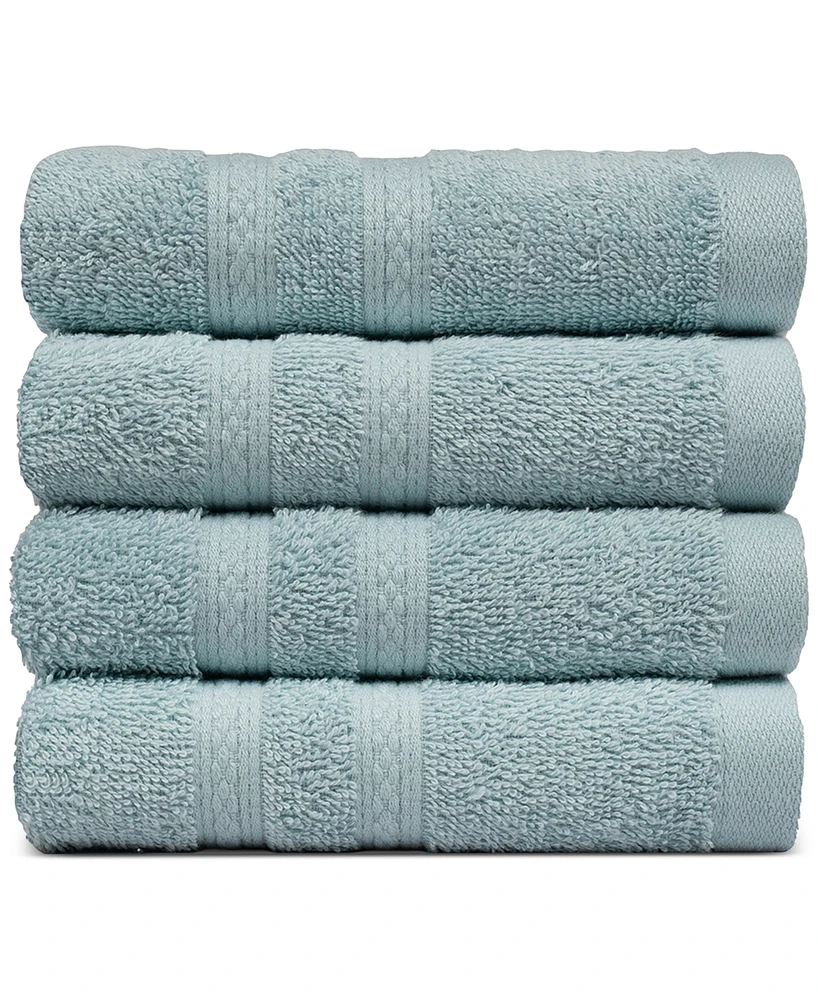 Everyday Home by Trident Supremely Soft 100% Cotton 4-Piece Hand Towel Set