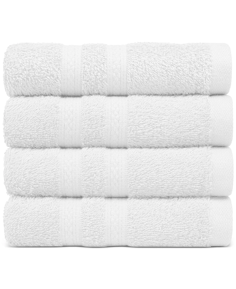 Everyday Home by Trident Supremely Soft 100% Cotton 4-Piece Hand Towel Set