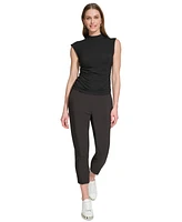 Dkny Women's Mock-Neck Sleeveless Knit Top