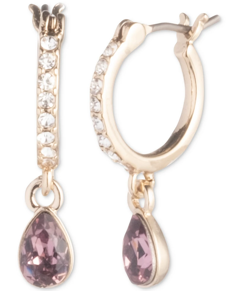 Givenchy Crystal Huggie Hoop Small Drop Earrings
