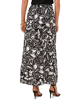 Vince Camuto Women's A-Line Floral Print Maxi Skirt