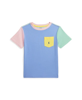 Polo Ralph Lauren Toddler and Little Boys Color-Blocked Cotton Pocket T-shirt