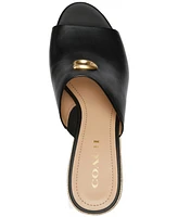 Coach Gloria C Slide Espadrille Wedge Sandals