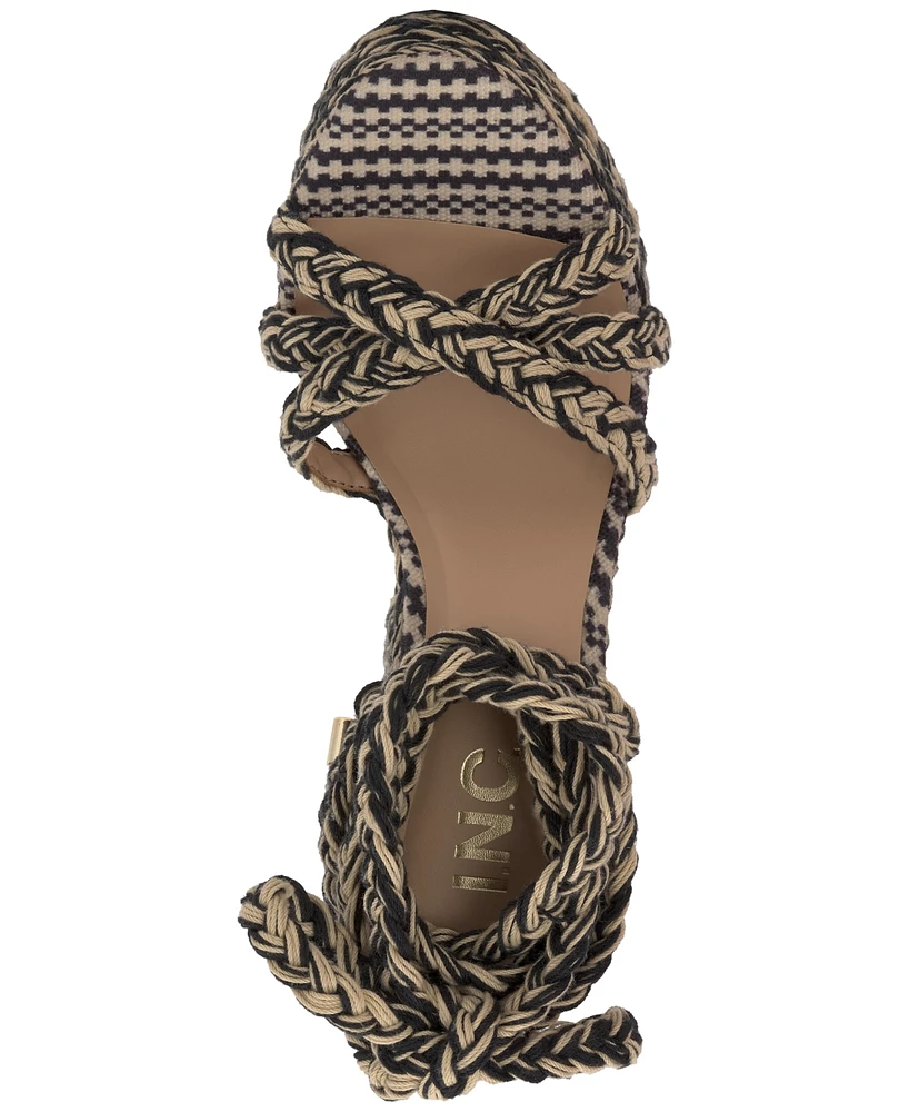 I.n.c. International Concepts Women's Cambri Lace-Up Platform Sandals, Created for Macy's