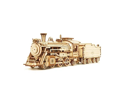 Robotime 3D Wooden Puzzle Toy Assembly Model Building Kits - Prime Steam Express - Birthday Gift for Children