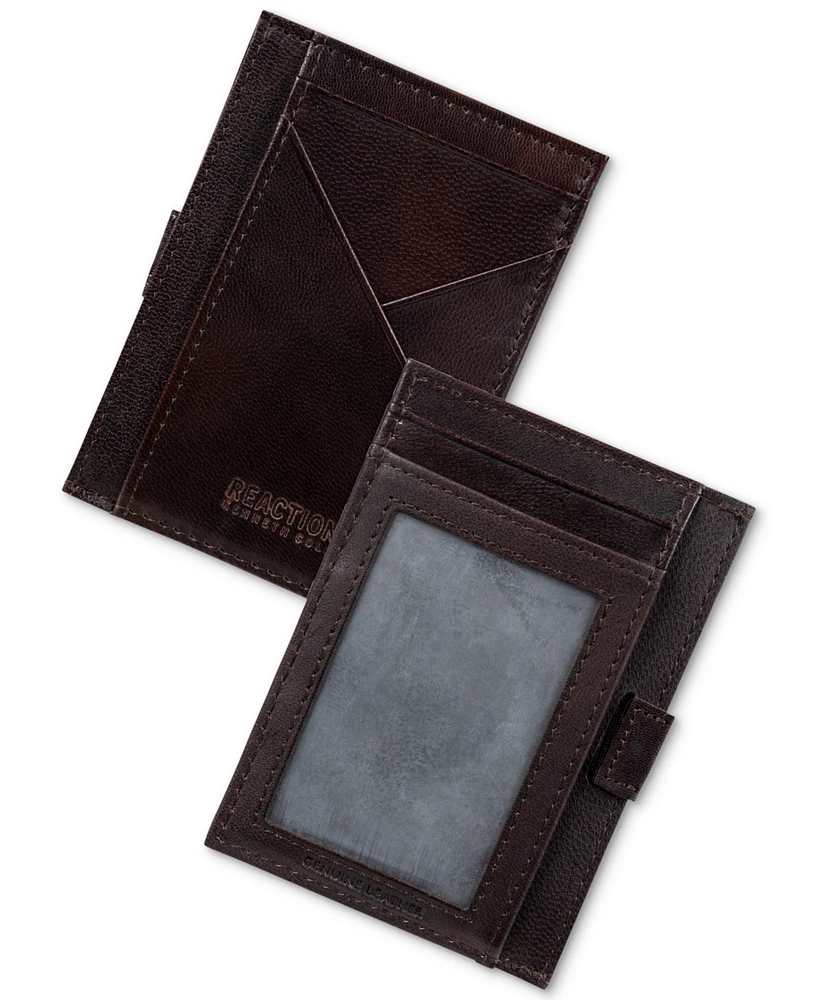 Kenneth Cole Reaction Men's Kurtz Getaway Rfid Leather Card Case Wallet