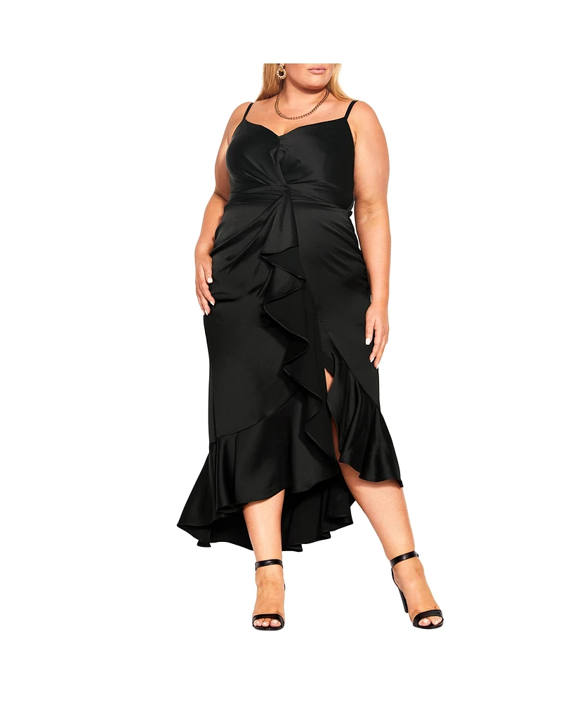 Plus Bella Ruffle Maxi Dress