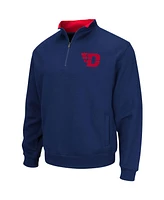 Men's Colosseum Navy Dayton Flyers Tortugas Logo Quarter-Zip Jacket