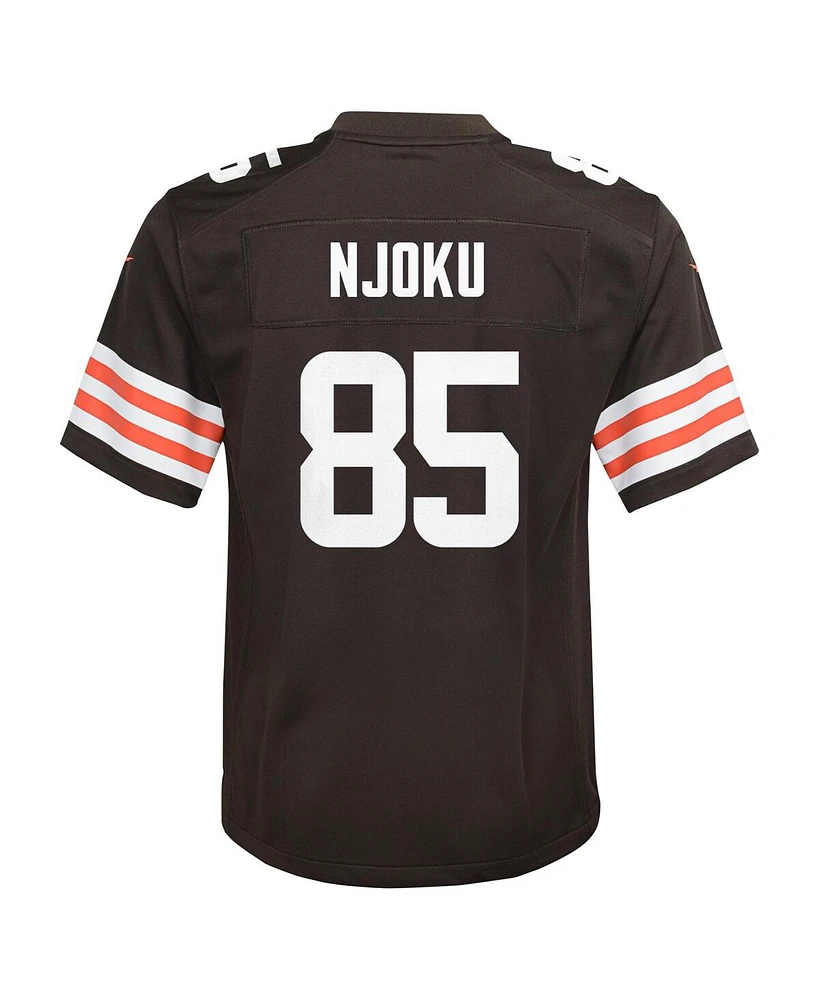 Big Boys Nike David Njoku Brown Cleveland Browns Game Jersey
