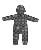 Baby Boys and Girls Colosseum Black Colorado Buffaloes Full-Zip Plaid Hoodie Long Sleeve Jumper