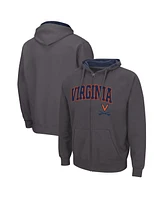 Colosseum Men's Virginia Cavaliers Arch & Logo 3.0 Full-Zip Hoodie