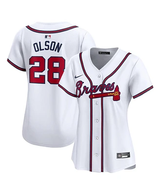 Women's Nike Matt Olson White Atlanta Braves Home Limited Player Jersey