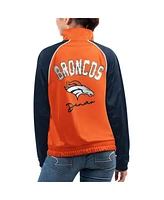 Women's G-iii 4Her by Carl Banks Orange Denver Broncos Showup Fashion Dolman Full-Zip Track Jacket