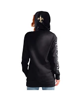 Women's G-iii 4Her by Carl Banks Black New Orleans Saints Extra Inning Pullover Hoodie