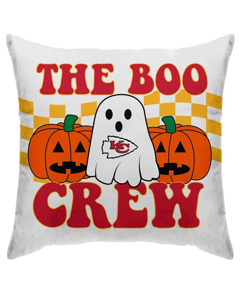 Kansas City Chiefs 18'' x 18'' Boo Crew Duck Cloth Decor Pillow Cover