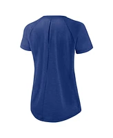 Women's Nike White, Royal New York Giants Back Slit Lightweight Fashion T-shirt