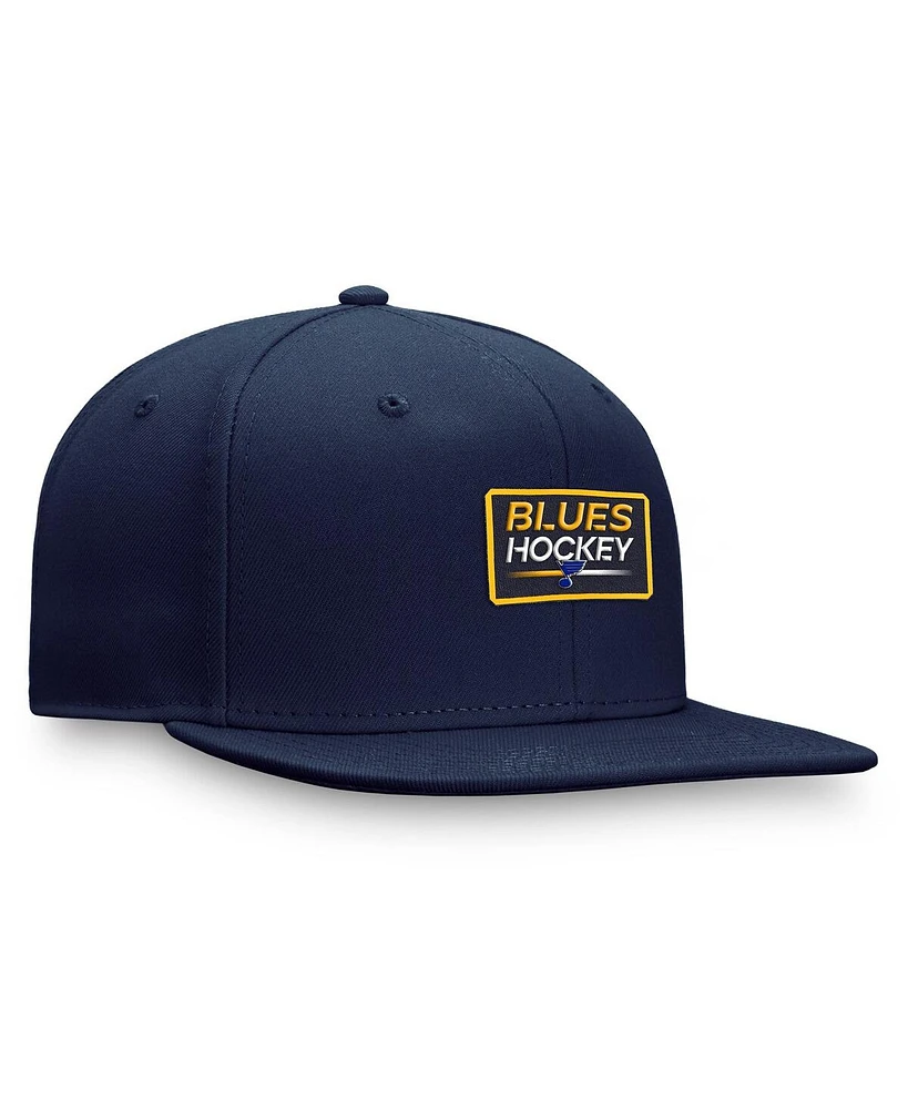 Men's Fanatics Navy St. Louis Blues Authentic Pro Prime Snapback Hat