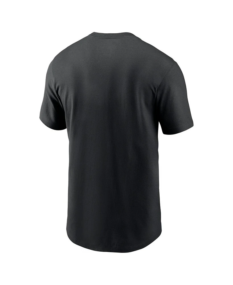 Men's Nike Black Seattle Mariners Camo Logo T-shirt