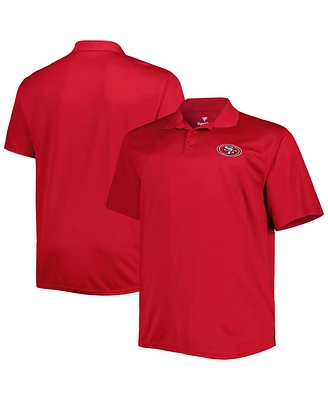 Men's Scarlet San Francisco 49ers Big and Tall Birdseye Polo Shirt