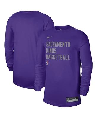 Men's and Women's Nike Purple Sacramento Kings 2023/24 Legend On-Court Practice Long Sleeve T-shirt