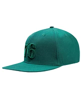 Men's Pro Standard Forest Green Philadelphia 76ers Tonal Logo Snapback Hat