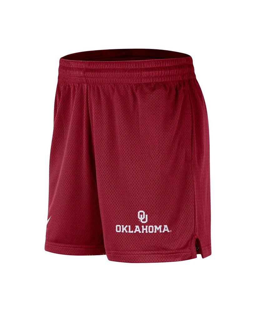 Men's Nike Crimson Oklahoma Sooners Mesh Performance Shorts