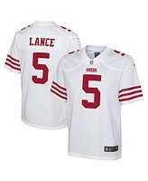 Big Boys Nike Trey Lance White San Francisco 49ers Game Jersey