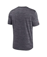 Men's Nike Black Carolina Panthers Sideline Velocity Athletic Stack Performance T-shirt