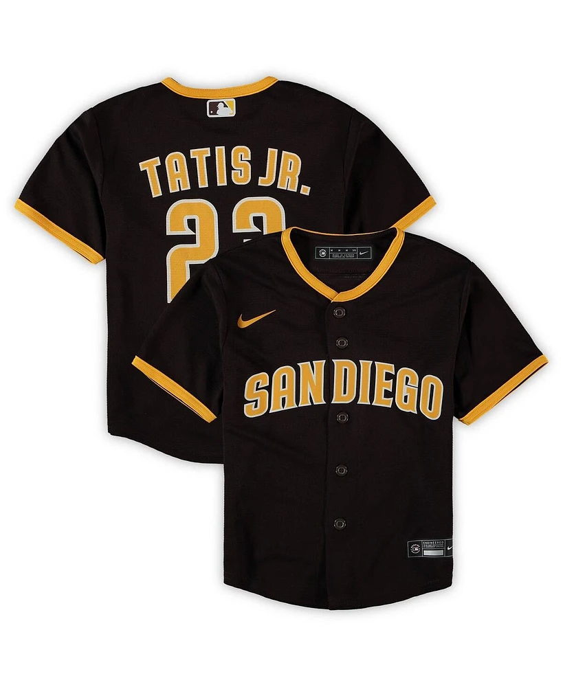 Little Boys and Girls Nike Fernando Tatis Jr. Brown San Diego Padres Road Replica Player Jersey