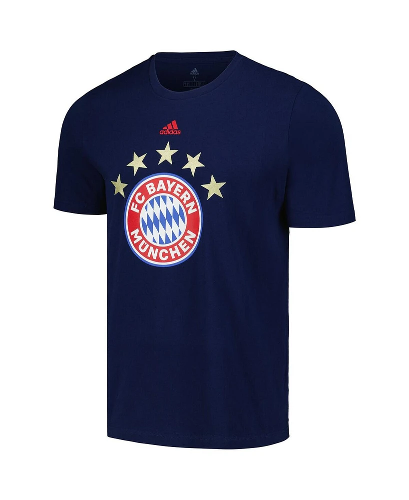 Men's adidas Navy Bayern Munich Vertical Back T-shirt