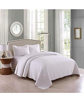 MarCielo 100% White Cotton Quilt Bedspread Set B33