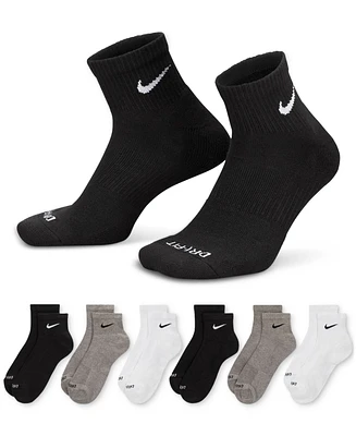 Nike Unisex 6-Pk. Dri-fit Quarter Socks