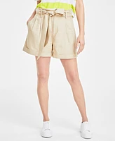 On 34th Women's Paperbag-Waist Belted Shorts