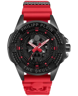 Philipp Plein Men's The Skull Silicone Strap Watch 44mm