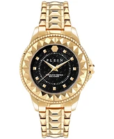 Philipp Plein Women's Lady Rock Gold Ion Plated Studded Stainless Steel Bracelet Watch 38mm