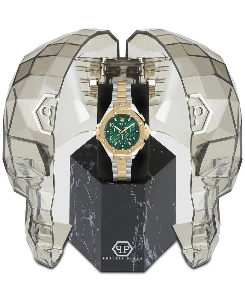 Philipp Plein Men's Chronograph Two-Tone Stainless Steel Bracelet Watch 46mm