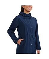 Ellen Tracy Women's Hooded Waterproof Raincoat