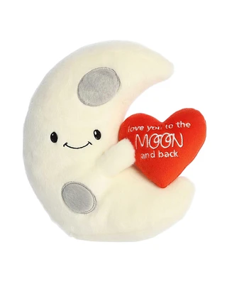 Aurora Small Love You To The Moon And Back Just Sayin' Witty Plush Toy White 9"