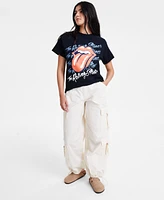 Love Tribe Juniors' Rolling Stones Crewneck T-Shirt