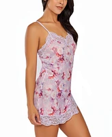 iCollection Women's 1Pc. Brushed Floral Chemise Nightgown