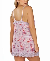 iCollection Plus 1Pc. Brushed Floral Chemise Nightgown