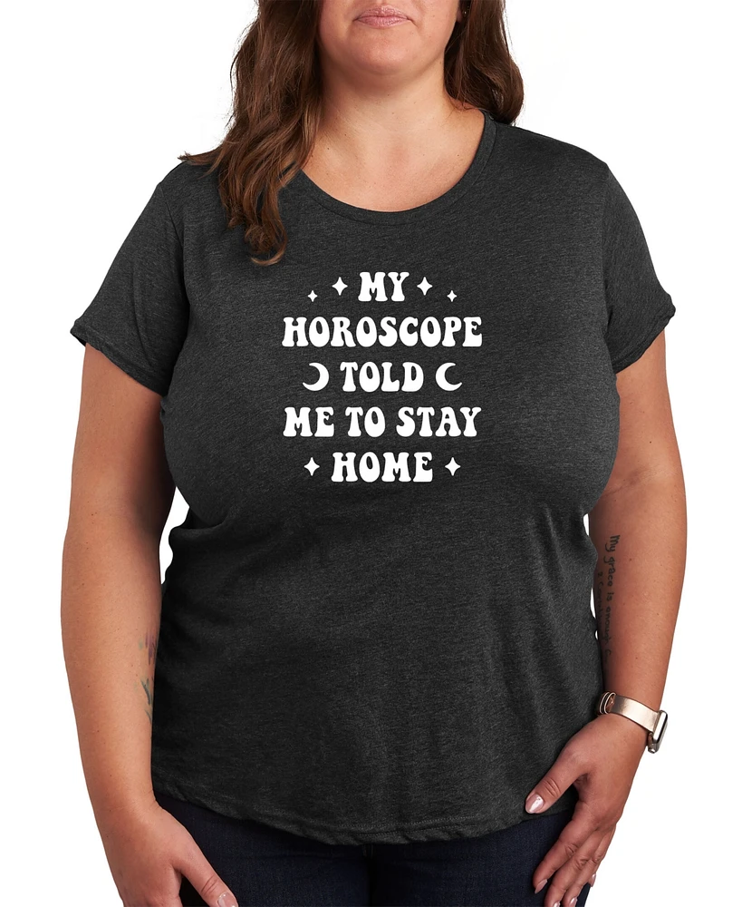 Hybrid Apparel Trendy Plus Astrology Horoscope Graphic T-shirt
