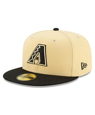 Men's New Era Sand, Black Arizona Diamondbacks 2021 City Connect 59FIFTY Fitted Hat