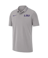 Men's Nike Gray Lsu Tigers 2023 Coaches Performance Polo Shirt