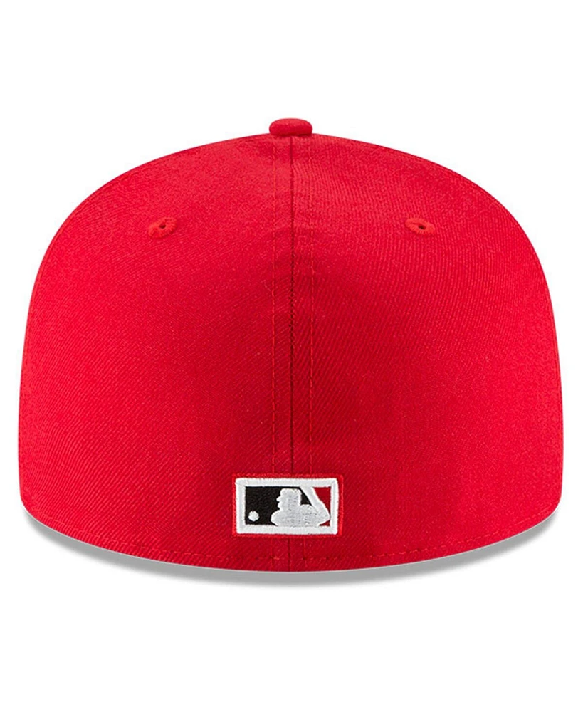 Men's New Era Red Cincinnati Reds Cooperstown Collection Wool 59FIFTY Fitted Hat