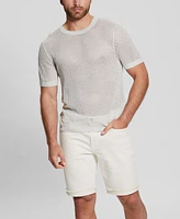 Guess Men's Otto Noah Textured-Knit Short-Sleeve Sweater